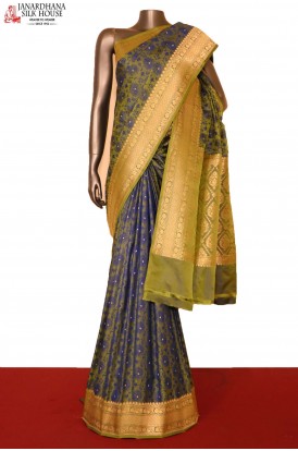 Exclusive Satin Tanchoi Jamawar Silk Saree-Master Weaves