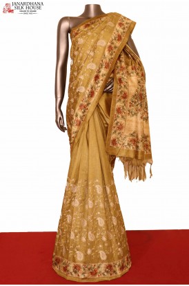 Embroidery Art Silk Saree