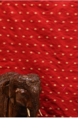 Exclusive & Traditional Pure Silk Fabric With Traditional Zari Buttas