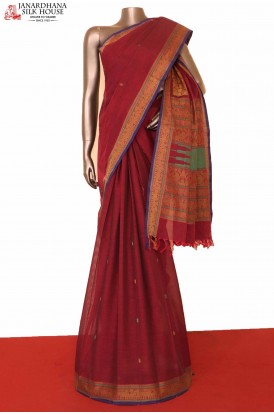 Traditional Handloom Village Cotton Saree