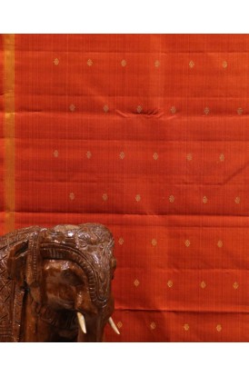  Handloom Pure Kanjeevaram Silk Fabric-Width-45-Inches