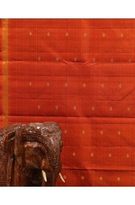 Handloom Pure Kanjeevaram Silk Fabric-Width-45-Inches