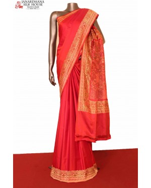 Exquisite Handloom Satin Valka..