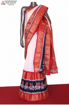 Exquisite Ikat Patola Silk Saree