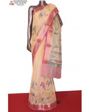 Pure Printed Kota Cotton Saree..