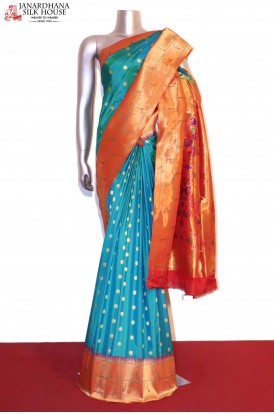 Grand Wedding Meenakari Paithani Silk Saree