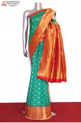 Grand Wedding Meenakari Paithani Silk Saree