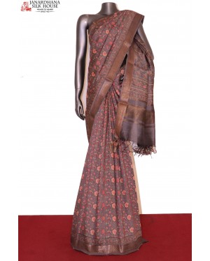 Handloom Pure Tussar Silk Sare..