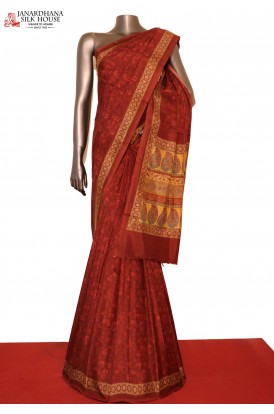 Exclusive Pure Printed Silk Saree