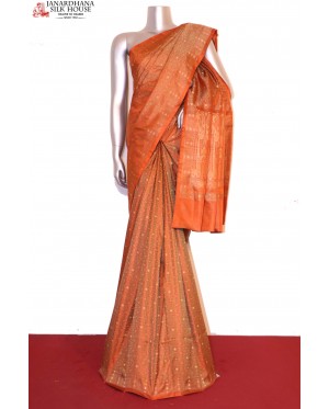 Exquisite Handloom Jamawar Tan..