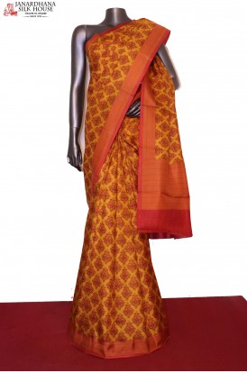 Exclusive Pure Printed Silk Saree