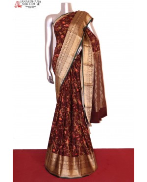 Exquisite Printed Crepe Silk S..