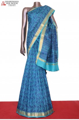 Exclusive Pure Printed Silk Saree
