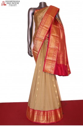 Grand Contrast Wedding Pure Silk Saree