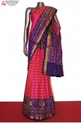 Exclusive Handloom Ikat Patola Silk Saree