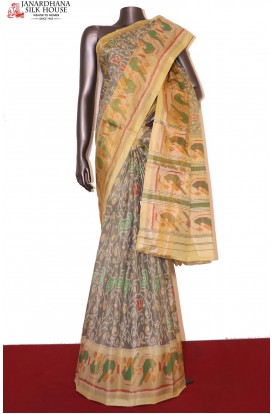 Exclusive Handloom Ikat Patola Silk Saree