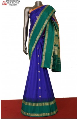 Ganga Jamuna Double Contrast South Silk Saree