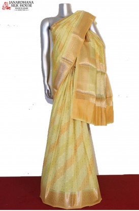Designer Handloom Tussar Silk Saree