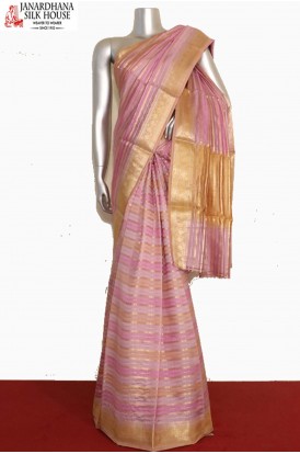 Designer Handloom Tussar Silk Saree