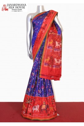 Handloom Ikat Patola Silk Saree