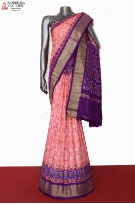 Handloom Ikat Patola Silk Saree