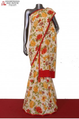 Printed Pure Crepe Silk Saree