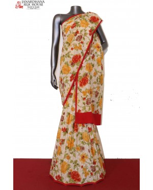 Printed Pure Crepe Silk Saree..