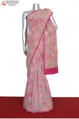 Printed Pure Crepe Silk Saree