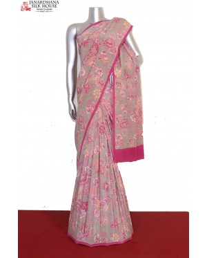 Printed Pure Crepe Silk Saree..