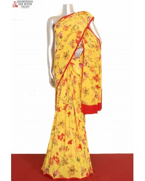 Printed Pure Crepe Silk Saree..