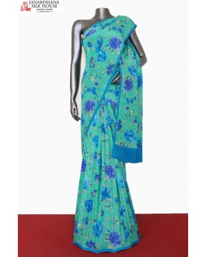 Printed Pure Crepe Silk Saree..