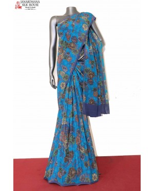 Printed Pure Crepe Silk Saree..