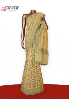 Designer Meenakari Banarasi Georgette Silk Saree