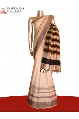 Handloom Pure Tussar Silk Saree