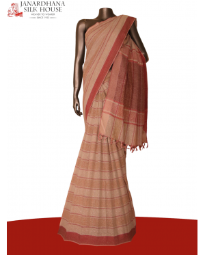 Handloom Pure Tussar Silk Sare..