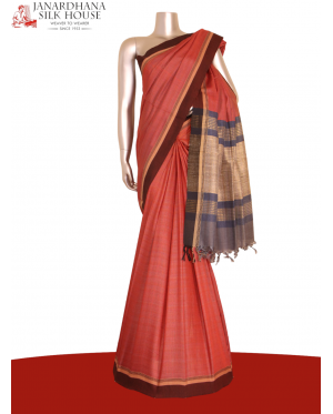 Handloom Pure Tussar Silk Sare..