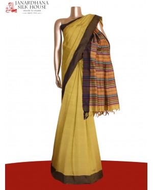 Handloom Pure Tussar Silk Sare..