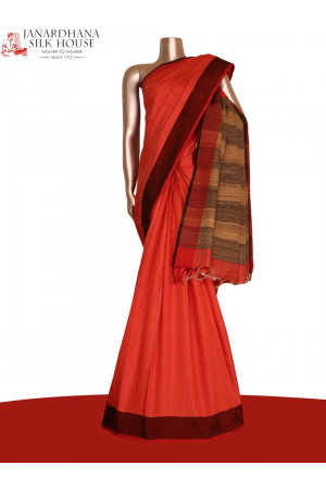 Handloom Pure Tussar Silk Saree