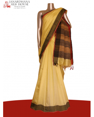Handloom Pure Tussar Silk Sare..