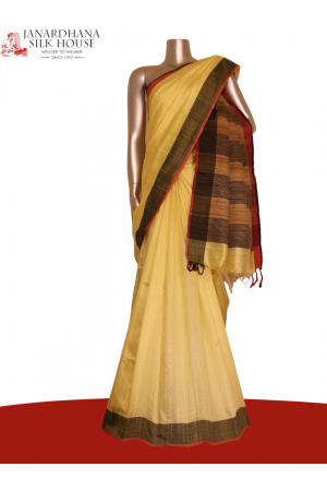 Handloom Pure Tussar Silk Saree