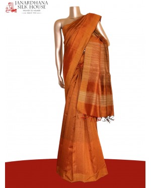 Handloom Pure Tussar Silk Sare..