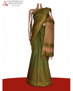 Handloom Pure Tussar Silk Sare..