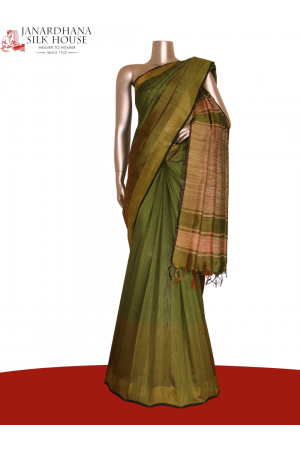Handloom Pure Tussar Silk Saree