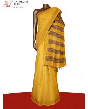 Handloom Pure Tussar Silk Sare..