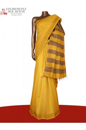 Handloom Pure Tussar Silk Saree