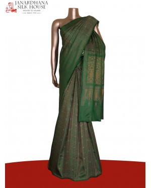 Exquisite Handloom Jamawar Tan..