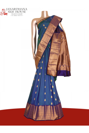 Traditional Grand Wedding South Silk Saree