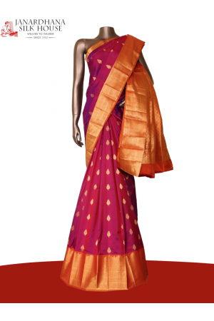 Traditional Grand Wedding South Silk Saree