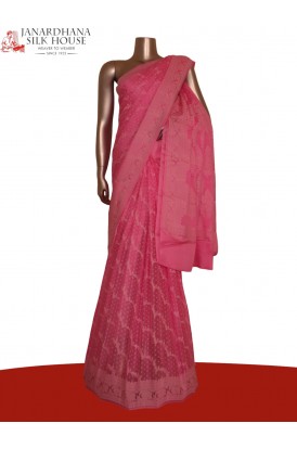 Thread Weave Pure Crepe Silk Saree