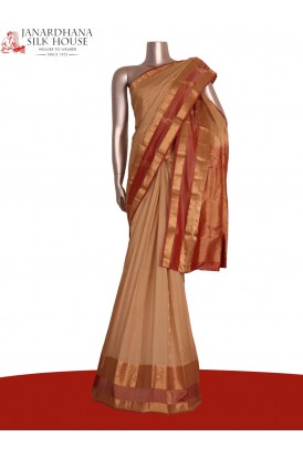 Traditional Contrast Wedding South Silk Saree